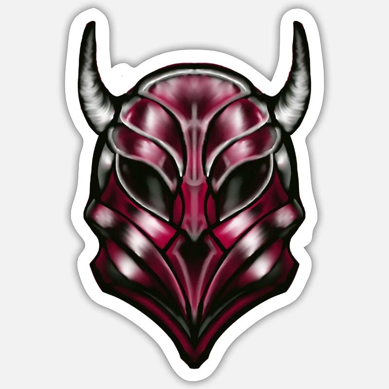 casque - Sticker taille S (10 x 10 cm) - blanc mat
