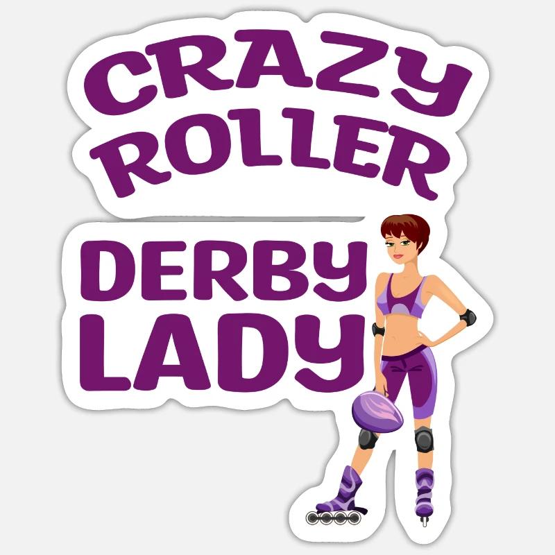 Roller Derby Sticker Größe S (10 x 10 cm)