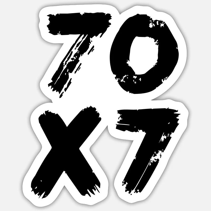 70x7: Pardon infini - Evangile de Matthieu Sticker taille S (10 x 10 cm)