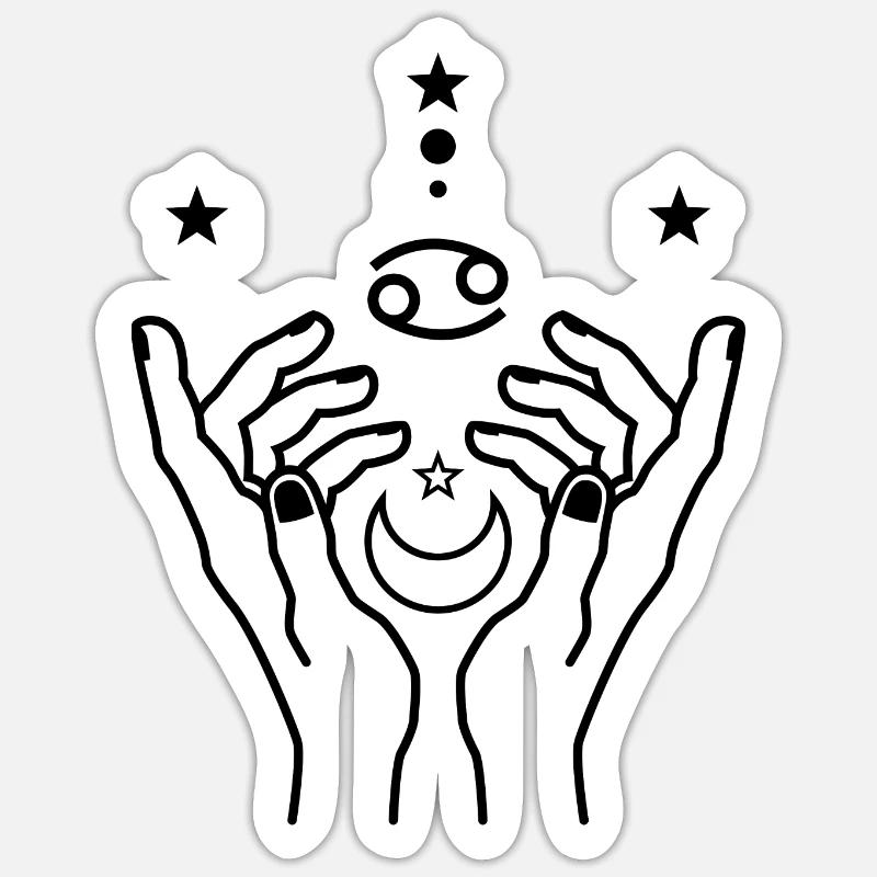 Night Void Silhouette Sticker size S (10 x 10 cm)