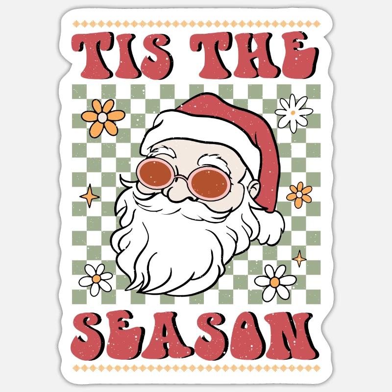Joyeux Noël, Noël, Pull moche, Noël Sticker taille S (10 x 10 cm)