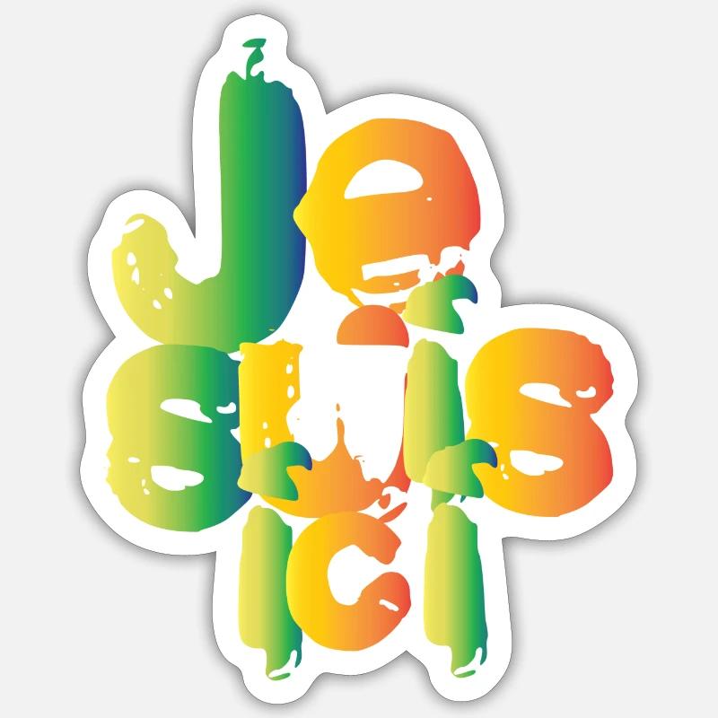 I'm here - Sticker size S (10 x 10 cm) - white matte