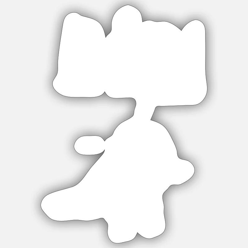 Bird - Sticker size S (10 x 10 cm) - white matte