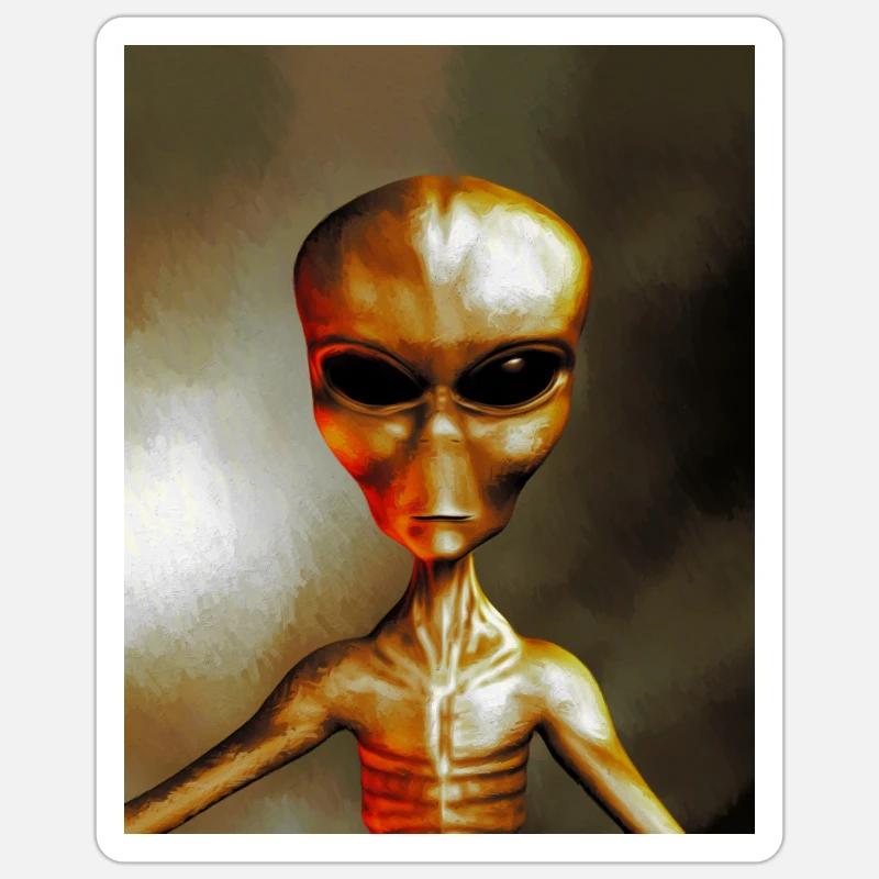 Alien Sticker size S (10 x 10 cm)