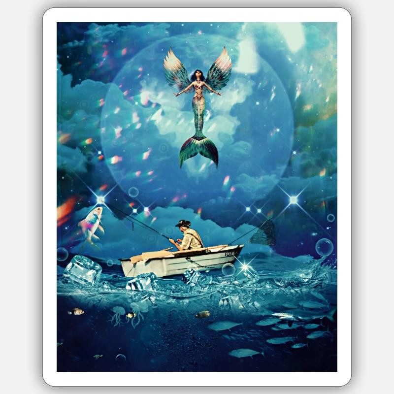 Magic Ocean - Sticker size S (10 x 10 cm) - white matte