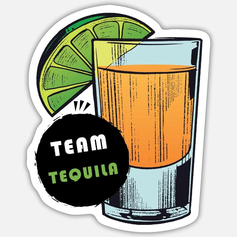 Team tequila Sticker size S (10 x 10 cm)