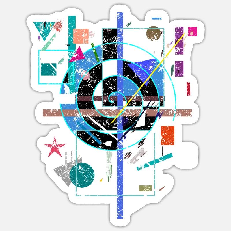 Kunst - Sticker Größe S (10 x 10 cm) - Mattweiß