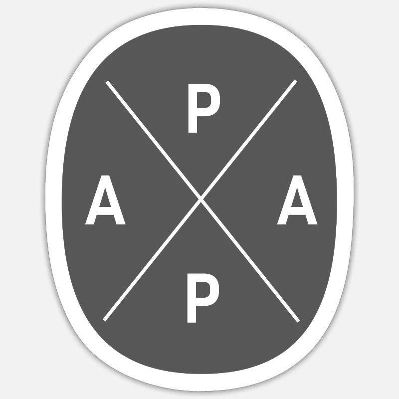 Proud Daddy - Sticker size S (10 x 10 cm) - white matte