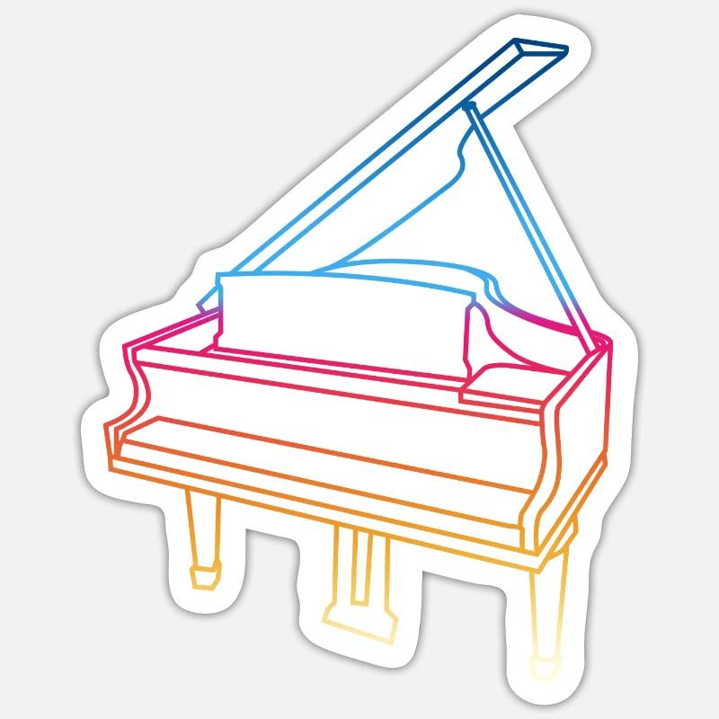 Wing Drawing - Sticker size S (10 x 10 cm) - white matte