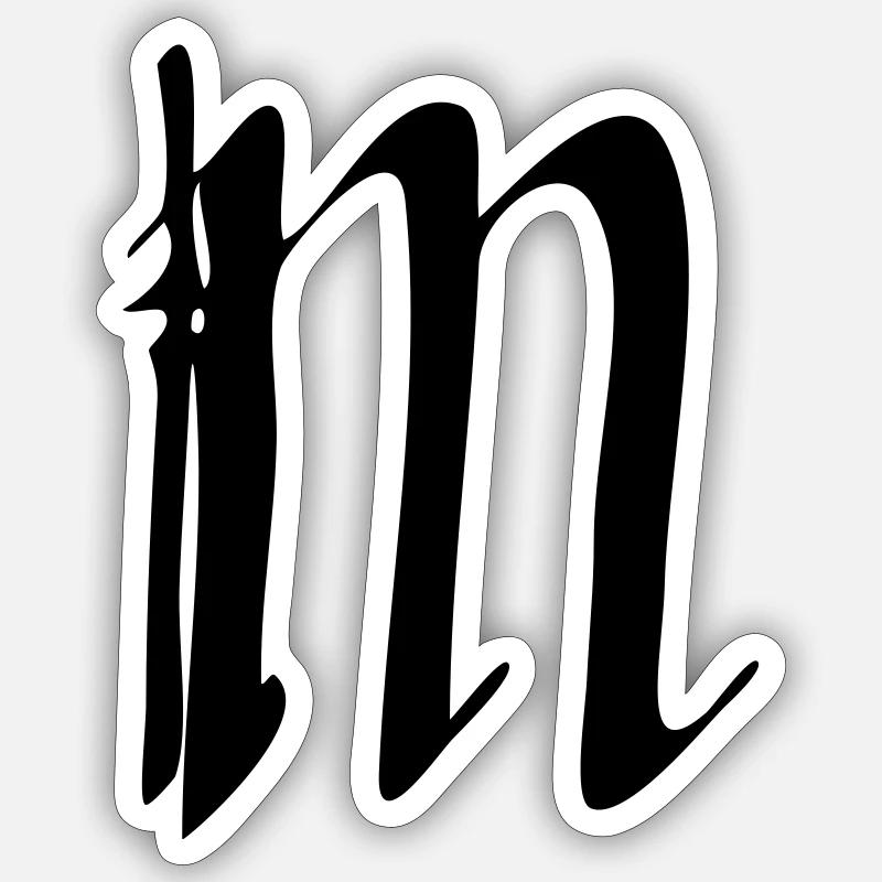 M - Sticker taille S (10 x 10 cm) - blanc mat