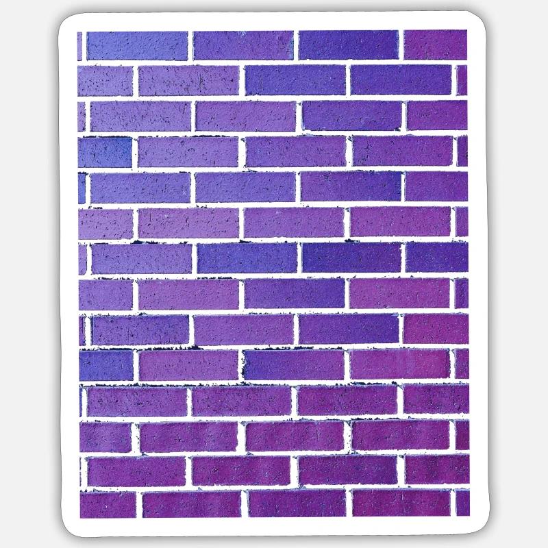 Brick Wall - Sticker size S (10 x 10 cm) - white matte