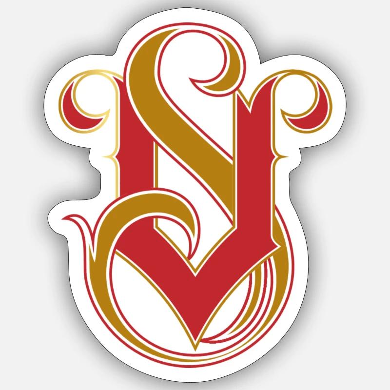 V.Schmidt Sticker Größe S (10 x 10 cm)