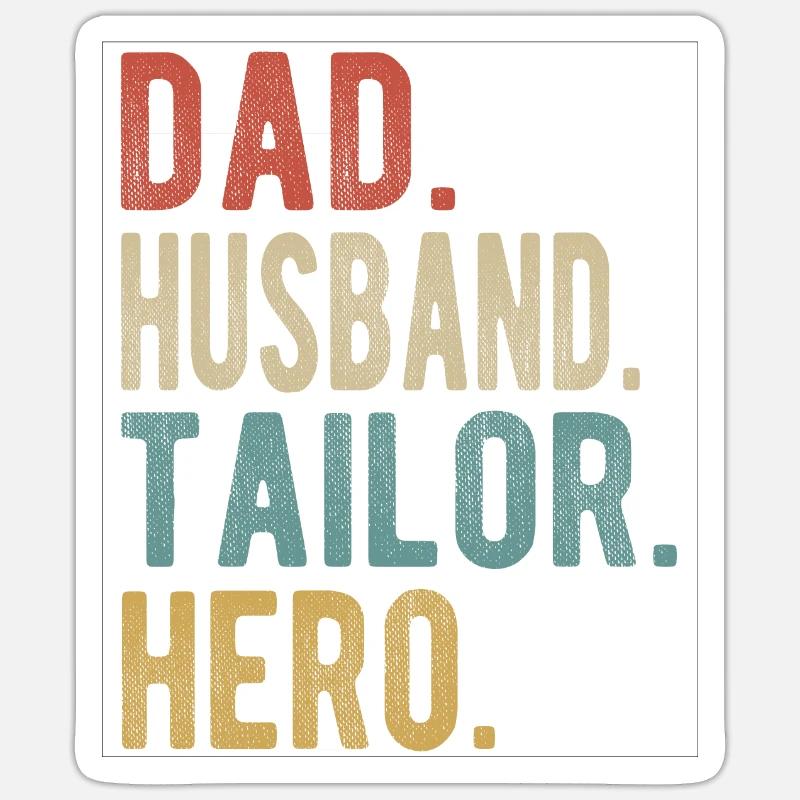 Schneider Papa Ehemann Held Sticker Größe S (10 x 10 cm)
