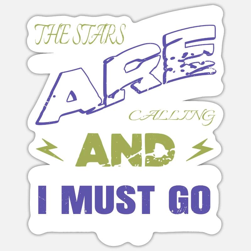 birthday present idea physics astronomy space ship Sticker size S (10 x 10 cm)