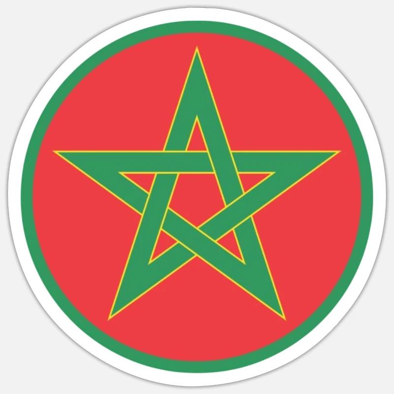 Morocco - Sticker size S (10 x 10 cm) - white matte