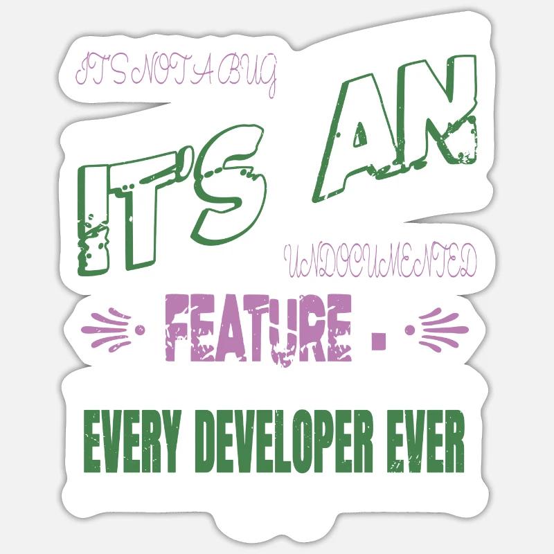 Geek Computer - Sticker size S (10 x 10 cm) - white matte