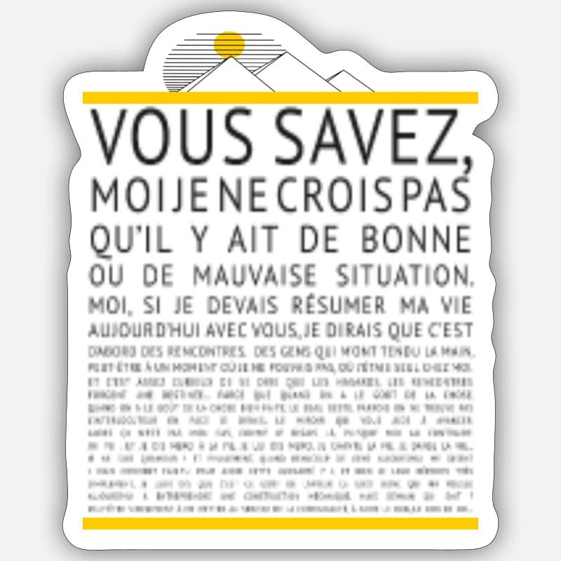 Sticker taille S (10 x 10 cm) - 