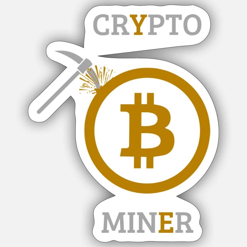 Minatore di criptovalute Adesivo