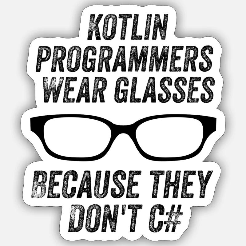 Lustige Programmierer Sticker Größe S (10 x 10 cm)