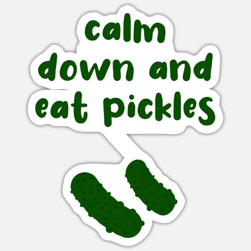 Cornichon au concombre Sticker taille S (10 x 10 cm)