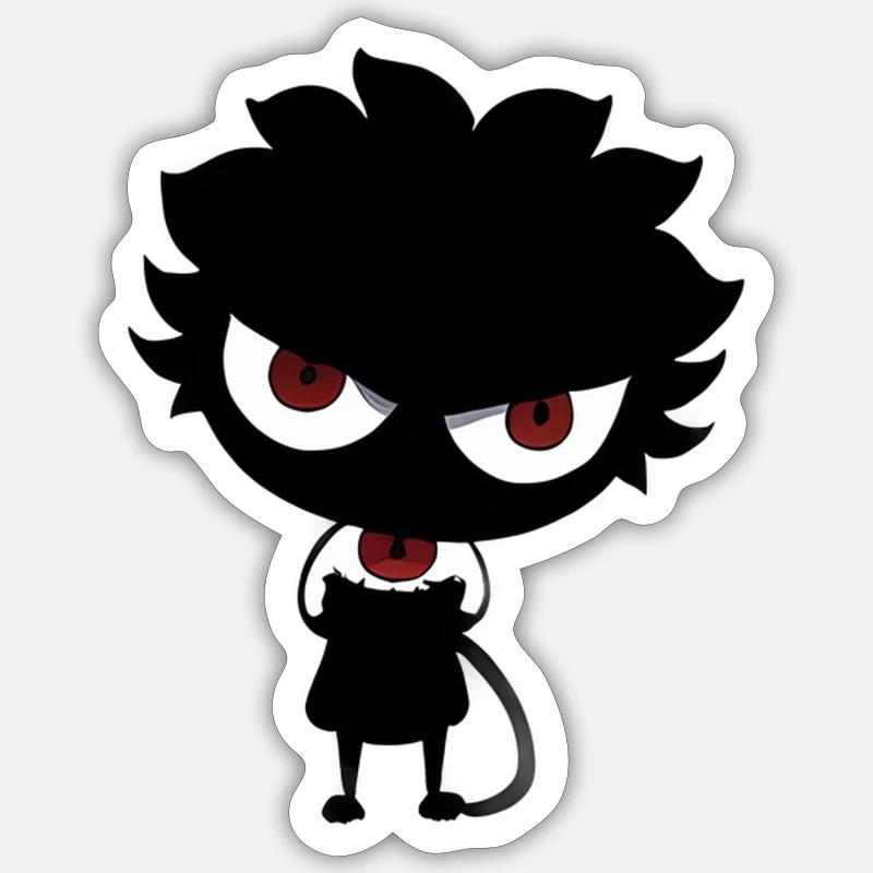 Shadowman - Sticker Größe S (10 x 10 cm) - Mattweiß