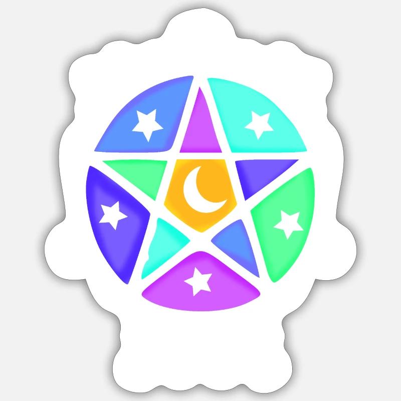 White Wicca - Sticker size S (10 x 10 cm) - white matte