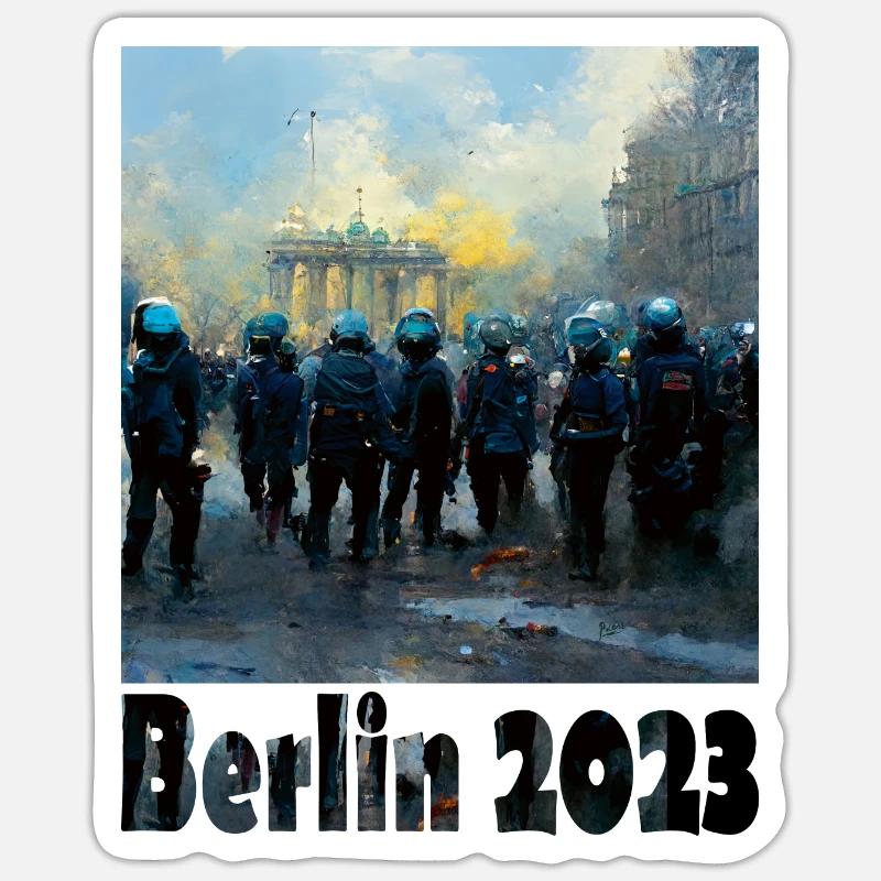 Berlins neue Mitte 10 Sticker Größe S (10 x 10 cm)