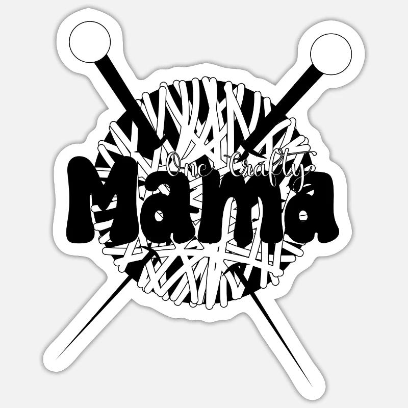 Mère - Sticker taille S (10 x 10 cm) - blanc mat