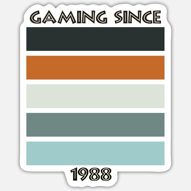 Gaming Since Sticker size S (10 x 10 cm)