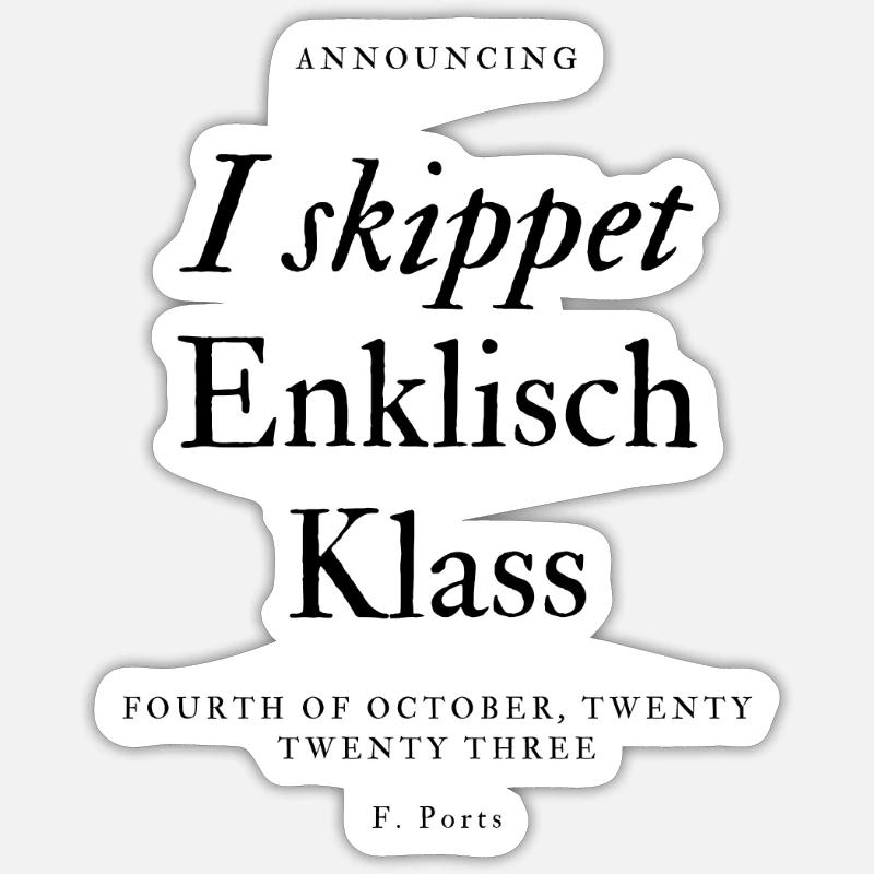 Wrong Spelling Sticker Größe S (10 x 10 cm)