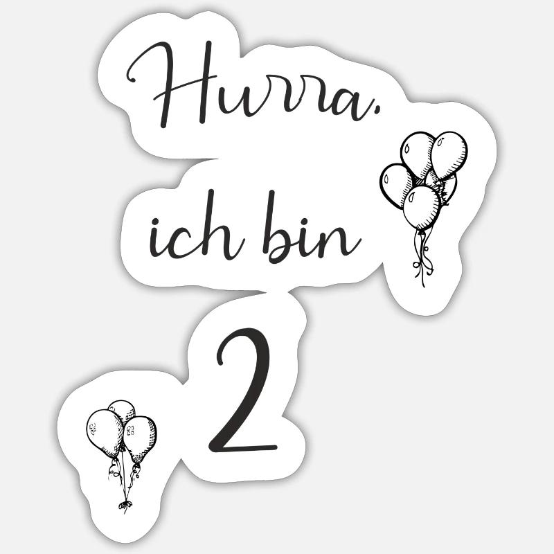 2 Sticker Größe S (10 x 10 cm)