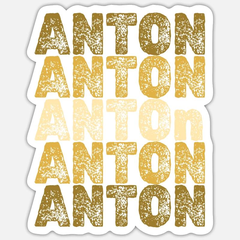 Gift Anton - Sticker size S (10 x 10 cm) - white matte