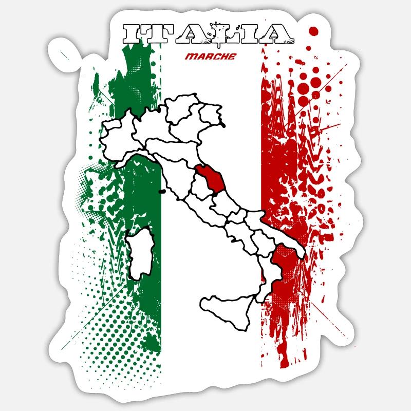 Marches - Sticker taille S (10 x 10 cm) - blanc mat