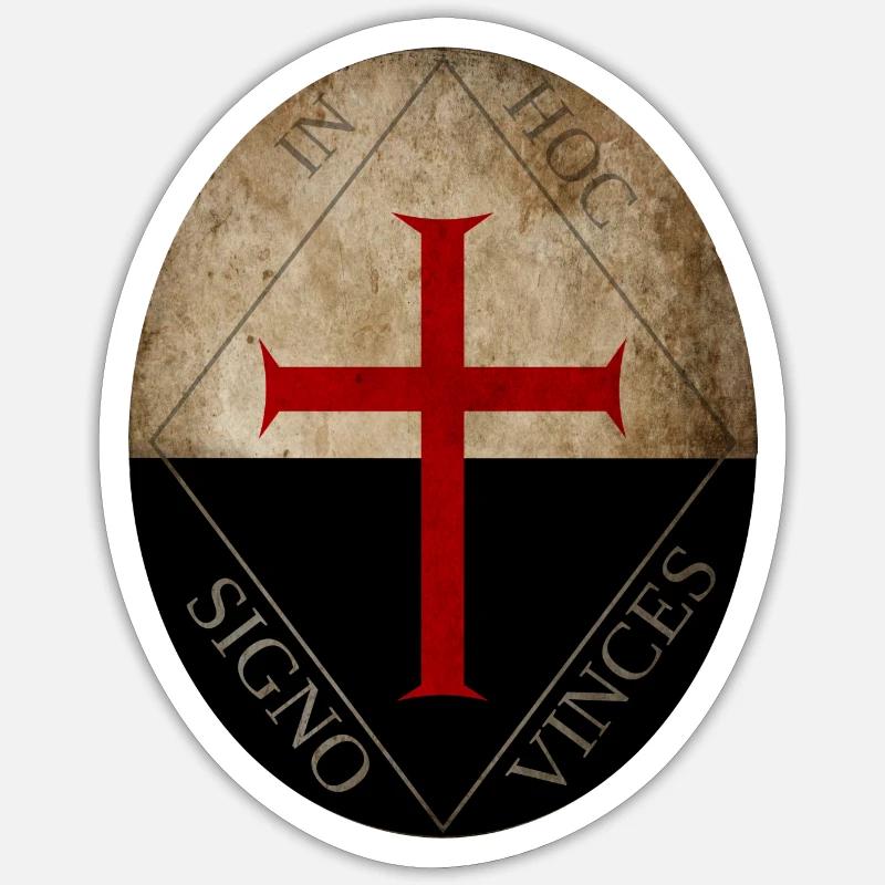 Tempelritter Sticker Größe S (10 x 10 cm)