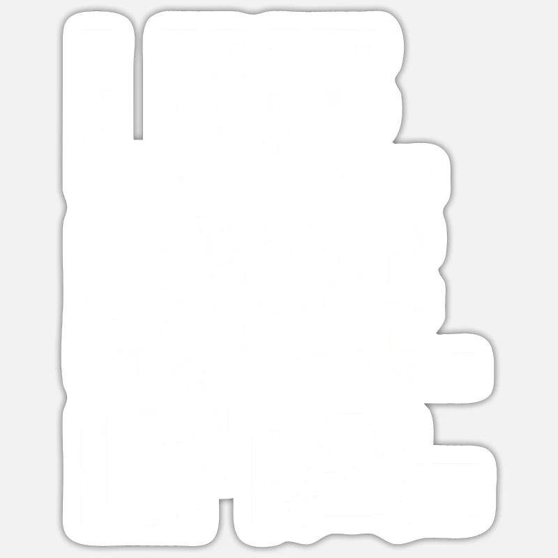 Manutentionnaire - Sticker taille S (10 x 10 cm) - blanc mat