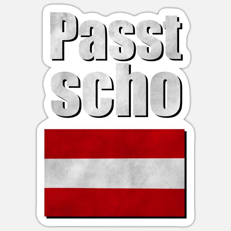 Passt scho Sticker Größe S (10 x 10 cm)