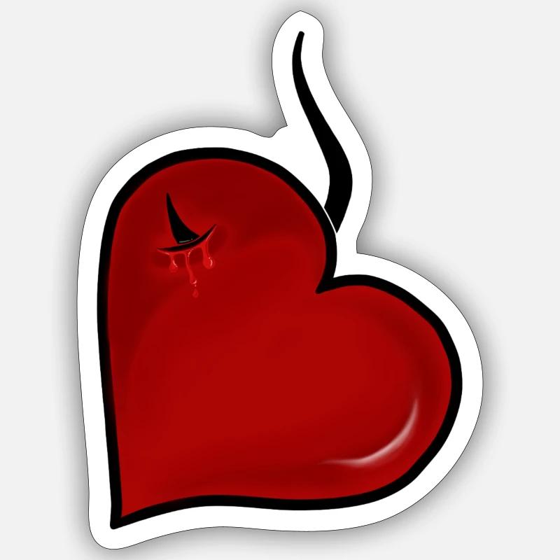 Wounded Heart Sticker size S (10 x 10 cm)