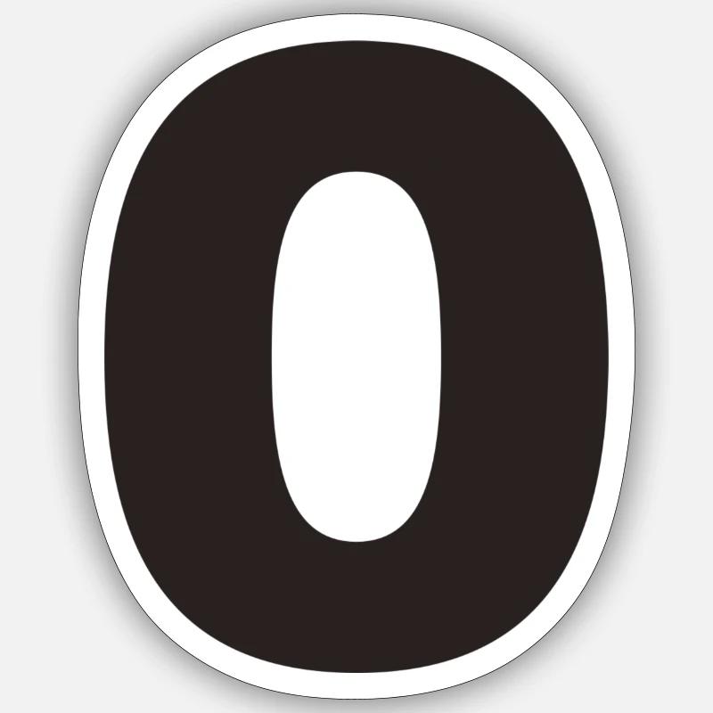 O - Sticker Größe S (10 x 10 cm) - Mattweiß
