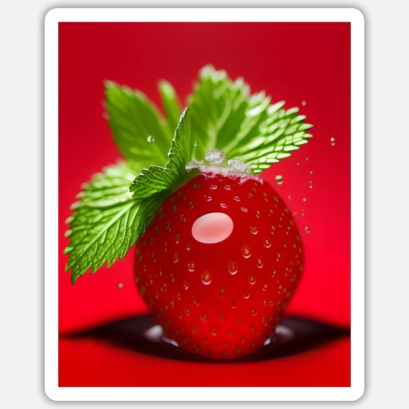 Strawberry Sticker size S (10 x 10 cm)