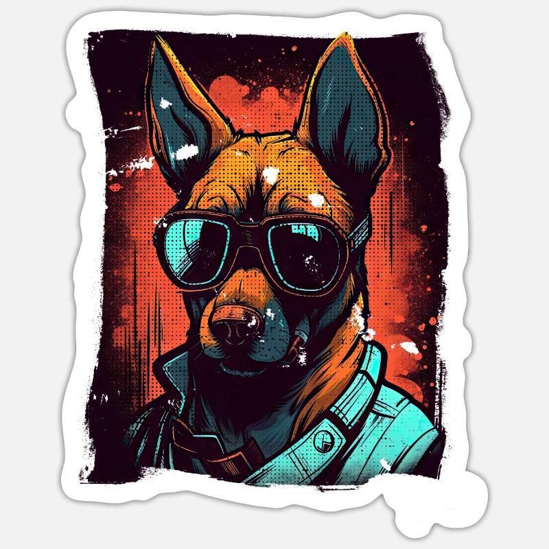 Dawg - Sticker size S (10 x 10 cm) - white matte