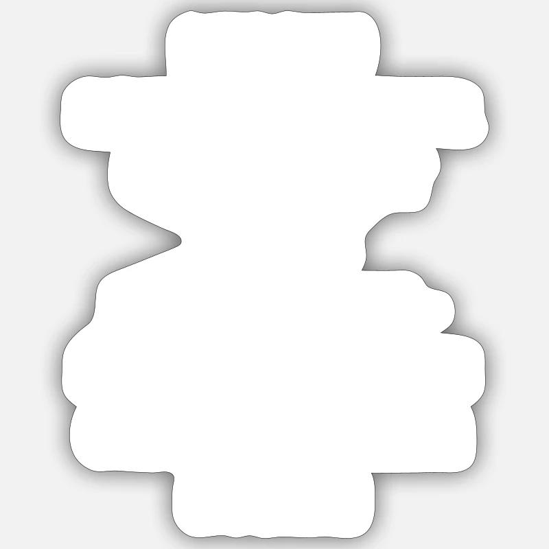 Lustiger Sozialarbeiter Spruch Geschenkidee Sticker Größe S (10 x 10 cm)