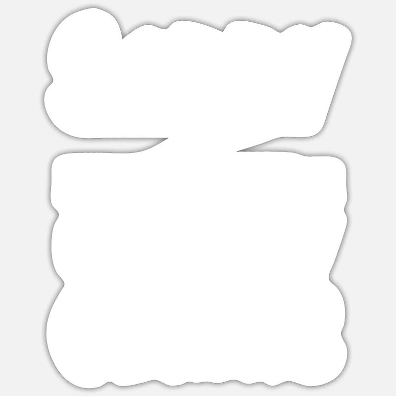 GENIUS - Sticker size S (10 x 10 cm) - white matte