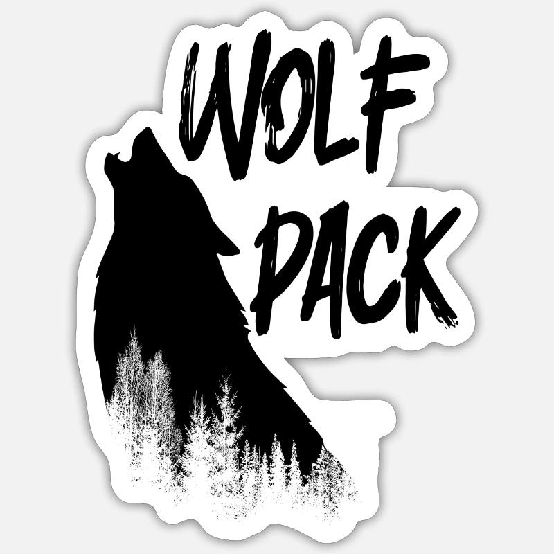 Wolf Pack Sticker Größe S (10 x 10 cm)