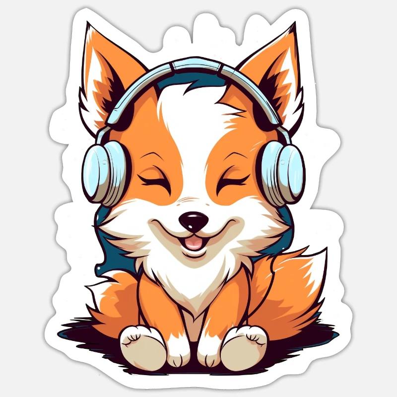 fuchs Sticker Größe S (10 x 10 cm)