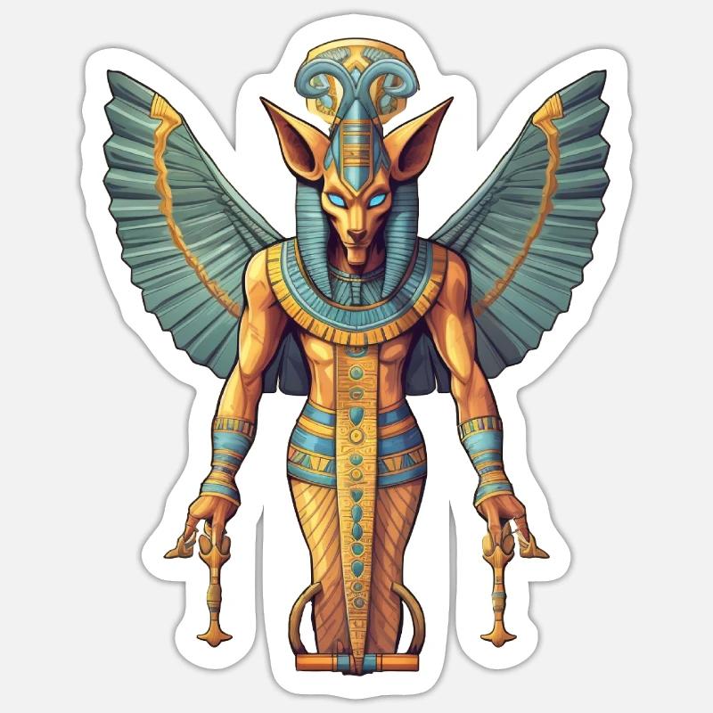 Divinité égyptienne Sticker taille S (10 x 10 cm)