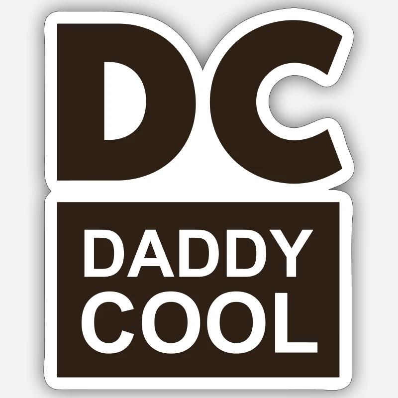 daddy cool - Sticker size S (10 x 10 cm) - white matte