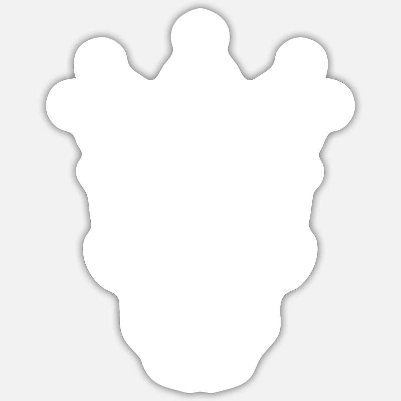 King Skeleton - Sticker size S (10 x 10 cm) - white matte