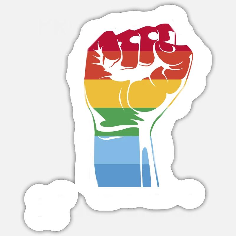 Pride - Sticker size S (10 x 10 cm) - white matte