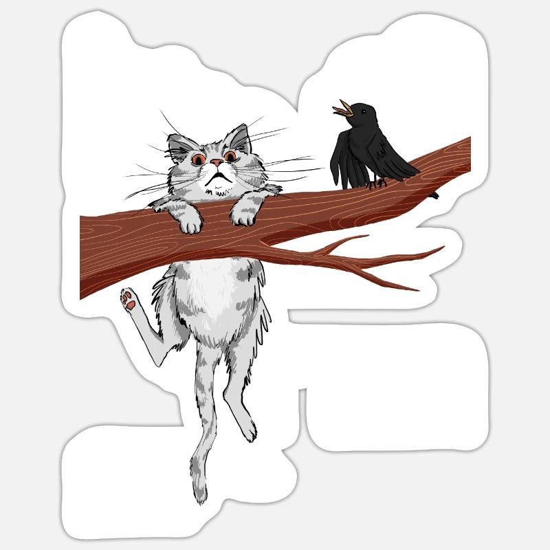 Accrochez-vous 01 - Sticker taille S (10 x 10 cm) - blanc mat