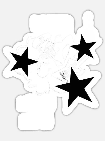 Rocker Dürfen Das !!! - Sticker Größe S (10 x 10 cm) - Mattweiß
